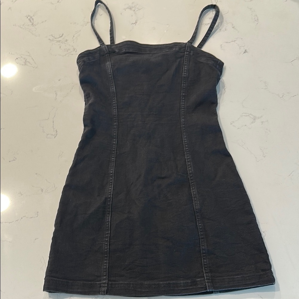 Black Denim Mini Dress